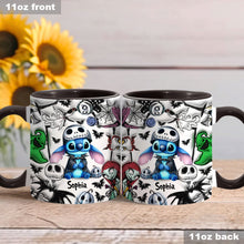 Load image into Gallery viewer, Personalized Ohana Accent Mug Custom Name Gift for Mom