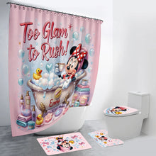 Load image into Gallery viewer, Personalized Mickey Mouse Bathroom Curtain & Mats Set for Kids