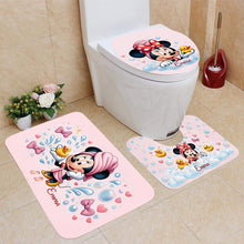 Load image into Gallery viewer, Personalized Mickey Mouse Bathroom Curtain & Mats Set for Kids