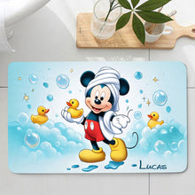 Load image into Gallery viewer, Personalized Mickey Mouse Bathroom Curtain & Mats Set for Kids