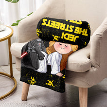 Load image into Gallery viewer, Personalized Jedi in The Streets Sith in The Sheets Blanket - Custom Name Gift for Couples