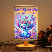 Load image into Gallery viewer, Personalized Tableside Lamp with Wood Base Custom Name Gift