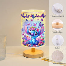 Load image into Gallery viewer, Personalized Tableside Lamp with Wood Base Custom Name Gift