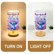 Load image into Gallery viewer, Personalized Tableside Lamp with Wood Base Custom Name Gift