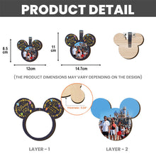 Load image into Gallery viewer, Personalized Family Trip Mouse 2 Layered Car Visor Clip Gift