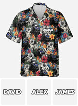 Load image into Gallery viewer, Personalized Hawaiian Shirt for Dad/Son with Star Fights Design