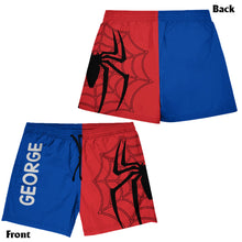 Load image into Gallery viewer, Personalized Spider Kid Rashguard Set with Swim Trunks