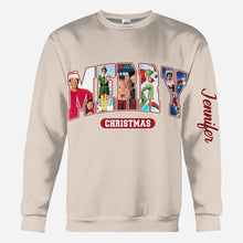 Load image into Gallery viewer, Personalized Christmas Movie Watching All Over Shirt Gift