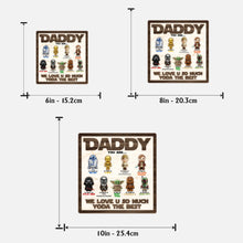 Load image into Gallery viewer, Personalized 2 Layered Wood Sign Gift for Dad | Star Wars Theme