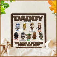 Load image into Gallery viewer, Personalized 2 Layered Wood Sign Gift for Dad | Star Wars Theme