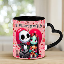 Load image into Gallery viewer, Personalized Heart Handle Mug with Custom Names | Unique Valentine's Gift