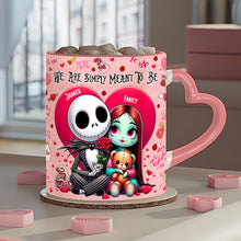 Load image into Gallery viewer, Personalized Heart Handle Mug with Custom Names | Unique Valentine's Gift