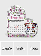 Load image into Gallery viewer, Personalized Acrylic Heart Shaped Plaque Custom Date for Couples