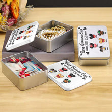 Load image into Gallery viewer, Personalized Metal Biscuit Tin Custom Name Gift for Grandma