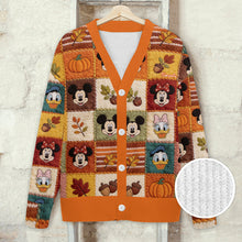 Load image into Gallery viewer, Personalized Knitted Cardigan with Autumn Vibes for Her