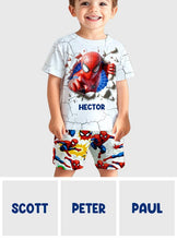 Load image into Gallery viewer, Personalized Spider-Man Kid T-Shirt & Shorts Set for Boys