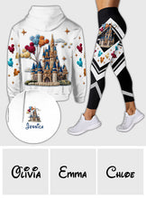 Load image into Gallery viewer, Personalized Magical Castle Mouse Hoodie and Leggings Gift for Kids