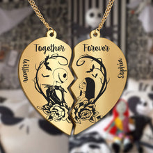 Load image into Gallery viewer, Personalized Matching Pendant Necklace for Couples - Heart Charm Gift