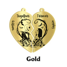 Load image into Gallery viewer, Personalized Matching Pendant Necklace for Couples - Heart Charm Gift