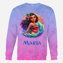 Load image into Gallery viewer, Personalized All Over Shirt with Princess Design for Birthday or Summer