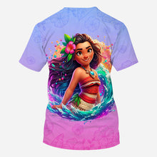 Load image into Gallery viewer, Personalized All Over Shirt with Princess Design for Birthday or Summer