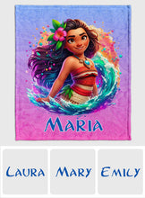 Load image into Gallery viewer, Personalized Princess Of The Sea Blanket Custom Name Gift