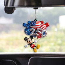 Load image into Gallery viewer, Personalized Acrylic Car Ornament Mickey Mouse 250 Years Gift for Movie Fans