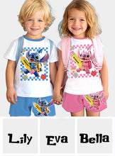 Load image into Gallery viewer, Personalized Ohana Kid T-shirt & Shorts Set for Back to School