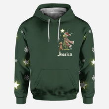 Load image into Gallery viewer, Personalized Grinch Christmas Hoodie and Leggings Gift for Mom