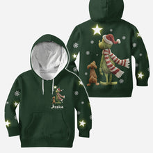 Load image into Gallery viewer, Personalized Grinch Christmas Hoodie and Leggings Gift for Mom
