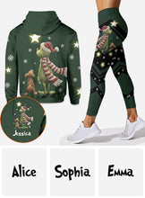 Load image into Gallery viewer, Personalized Grinch Christmas Hoodie and Leggings Gift for Mom