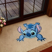 Load image into Gallery viewer, Personalized Blue Alien Tufted Rug Custom Name Gift for Family