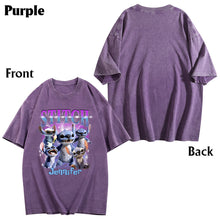 Load image into Gallery viewer, Personalized Ohana Wash T-Shirt Custom Name Gift for Family