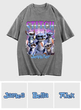 Load image into Gallery viewer, Personalized Ohana Wash T-Shirt Custom Name Gift for Family