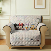 Load image into Gallery viewer, Personalized Disney Quilted Sofa Cover Custom Name Gift for Her