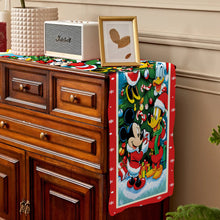 Load image into Gallery viewer, Personalized Christmas Table Runner with Family Name Decor