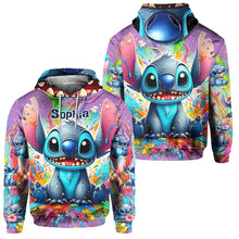 Load image into Gallery viewer, Personalized Colorful Ohana Hoodie & Sweatpants Set for Kids