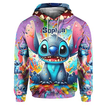Load image into Gallery viewer, Personalized Colorful Ohana Hoodie & Sweatpants Set for Kids