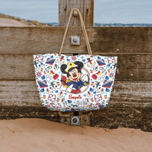 Load image into Gallery viewer, Personalized Canvas Beach Bag with Rope Handle for Kids