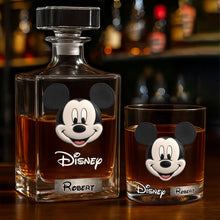 Load image into Gallery viewer, Personalized Whiskey Decanter Set Custom Name Gift for Him