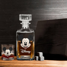 Load image into Gallery viewer, Personalized Whiskey Decanter Set Custom Name Gift for Him