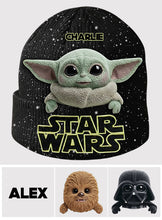 Load image into Gallery viewer, Personalized Star Wars Beanie Hat with Custom Patches for Kids & Adults