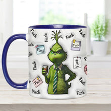 Load image into Gallery viewer, Personalized Grinch Accent Mug Custom Name Fun Gift for Christmas