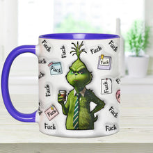 Load image into Gallery viewer, Personalized Grinch Accent Mug Custom Name Fun Gift for Christmas