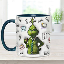 Load image into Gallery viewer, Personalized Grinch Accent Mug Custom Name Fun Gift for Christmas