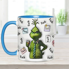 Load image into Gallery viewer, Personalized Grinch Accent Mug Custom Name Fun Gift for Christmas