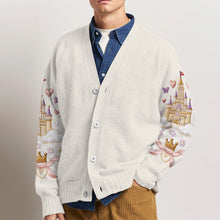 Load image into Gallery viewer, Personalized Knitted Cardigan with Magical Friends for Her