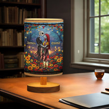 Load image into Gallery viewer, Personalized Nightmare Table Lamp with Wood Base Gift for Couples