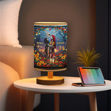 Load image into Gallery viewer, Personalized Nightmare Table Lamp with Wood Base Gift for Couples