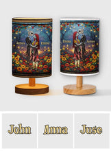 Load image into Gallery viewer, Personalized Nightmare Table Lamp with Wood Base Gift for Couples